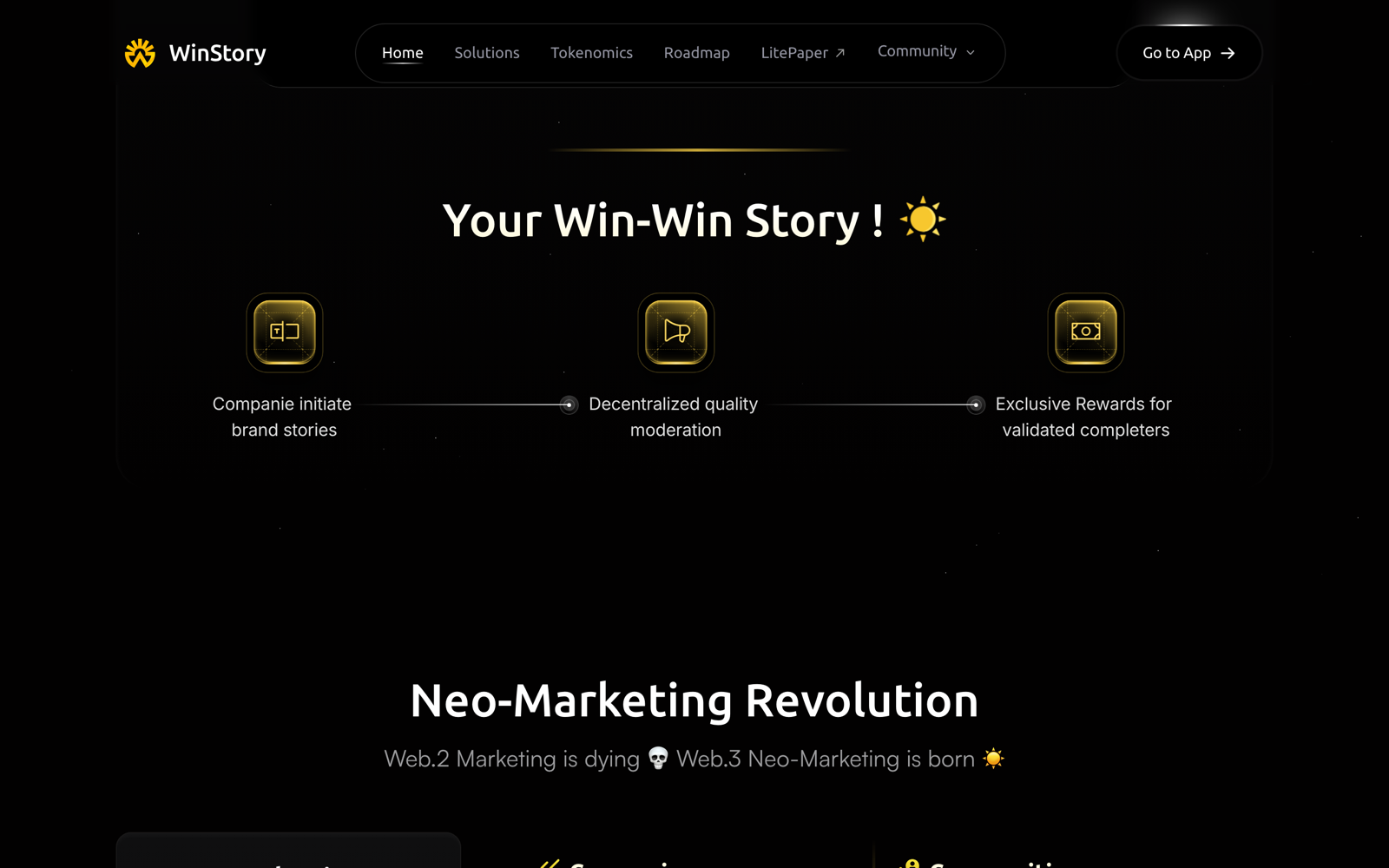 Page d’une campagne marketing — Winstory