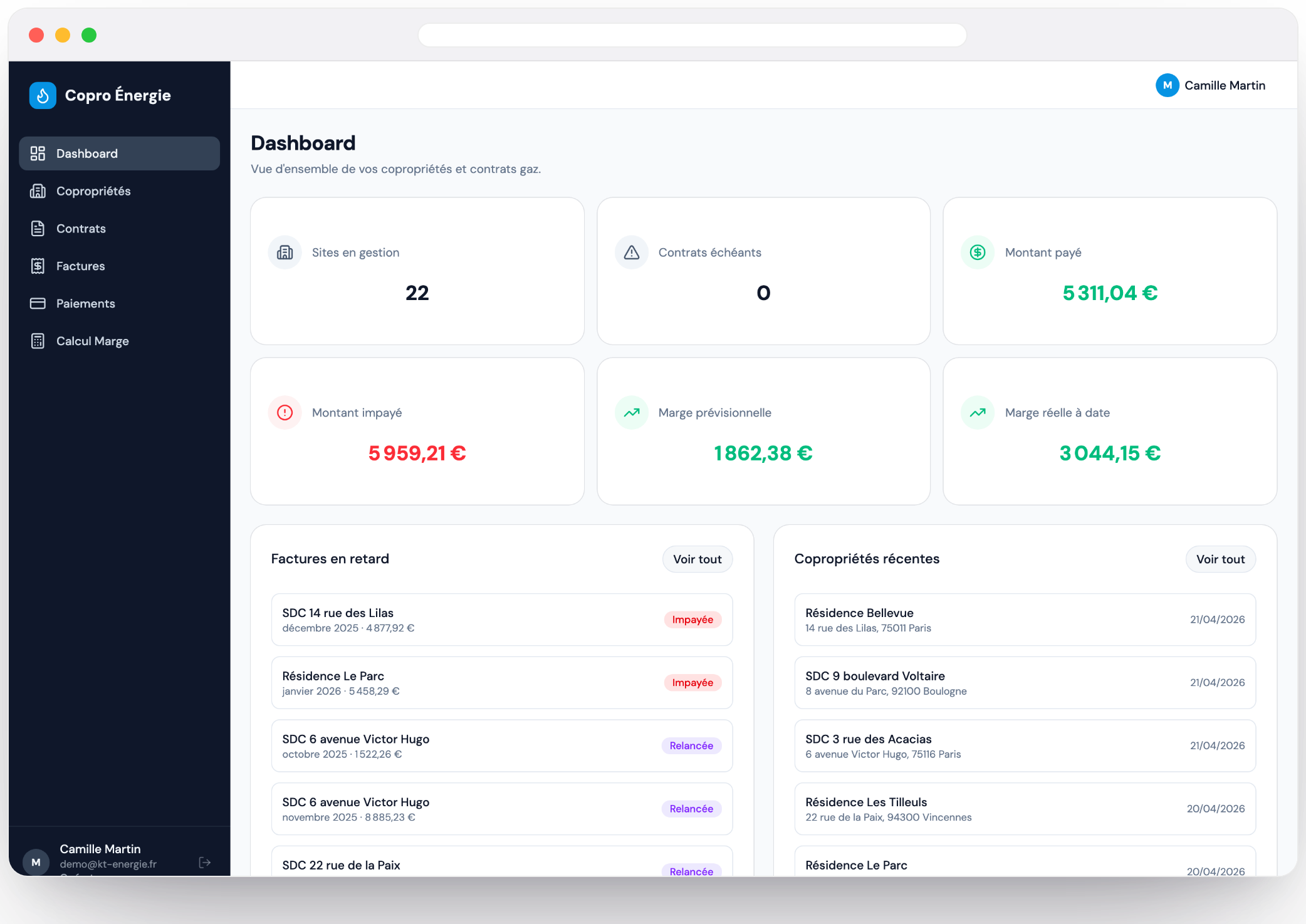 Aperçu desktop et mobile — KT Energie