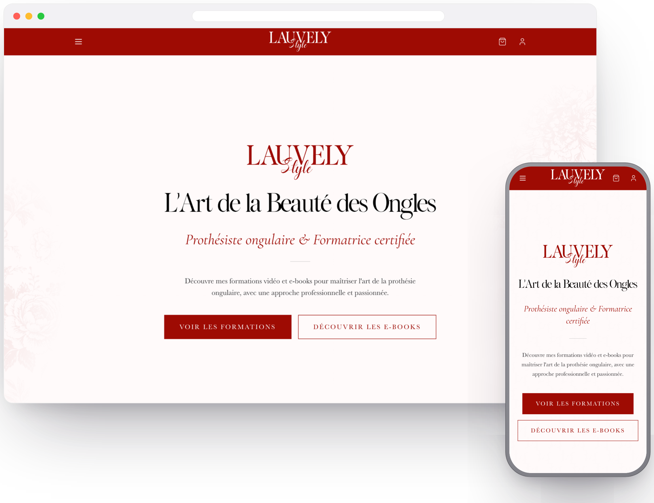 Aperçu desktop et mobile — LauvelyStyle
